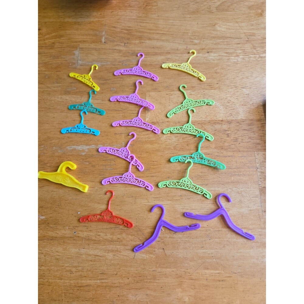 Lot of 17 Skipper and Barbie Hangers Vintage